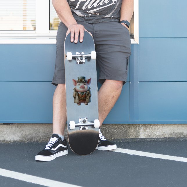 Steampunk-Boar-Transparenter Aufkleber (Skater)