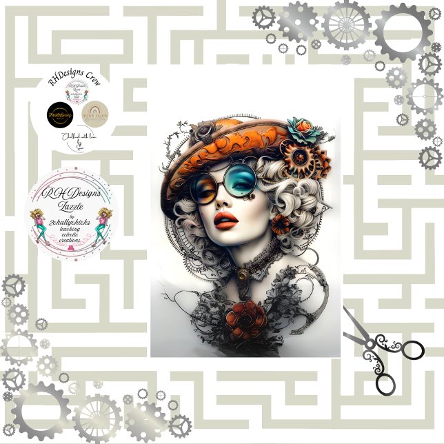 Steampunk Boho Adventurous Cassandrea Decoupage Seidenpapier (Von Creator hochgeladen)