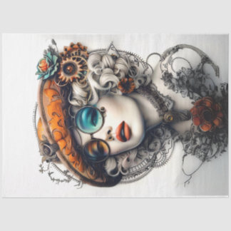 Steampunk Boho Adventurous Cassandrea Decoupage Seidenpapier