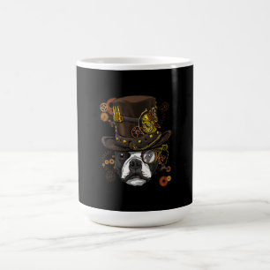 Steampunk Boston Terrier Hundeshirt Steampunk Love Kaffeetasse