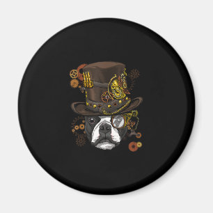 Steampunk Boston Terrier Hundeshirt Steampunk Love Magnet