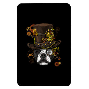 Steampunk Boston Terrier Hundeshirt Steampunk Love Magnet
