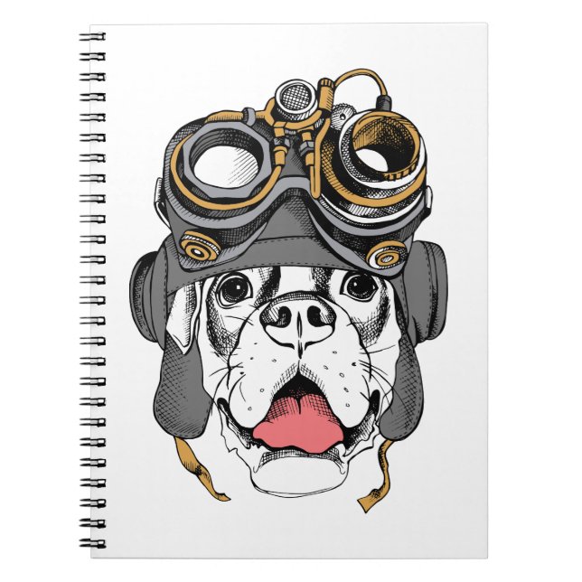Steampunk Boxer Notizblock (Vorderseite)