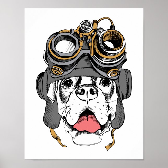 Steampunk Boxer Poster (Vorne)