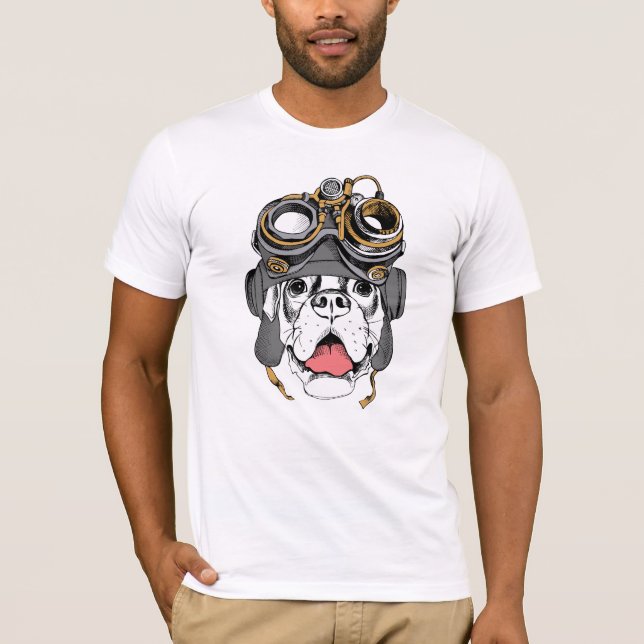 Steampunk Boxer T-Shirt (Vorderseite)