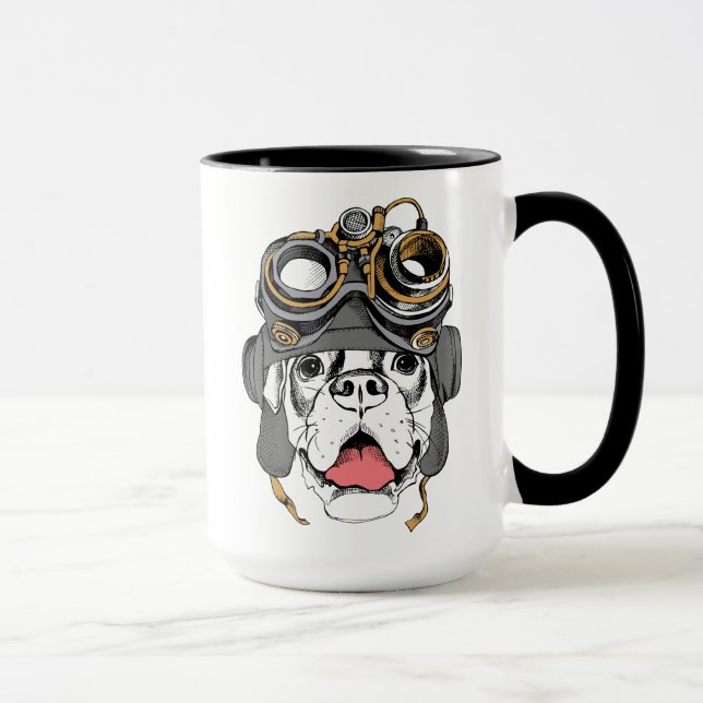 Steampunk Boxer Tasse (Rechts)