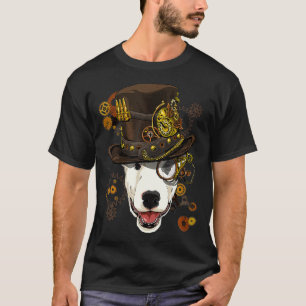 Steampunk Bull Terrier Dog Steampunk Lovers T-Shirt