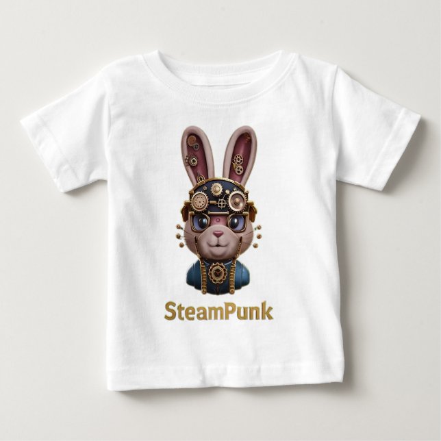 STEAMPUNK BUNNY BABY T-SHIRT (Vorderseite)