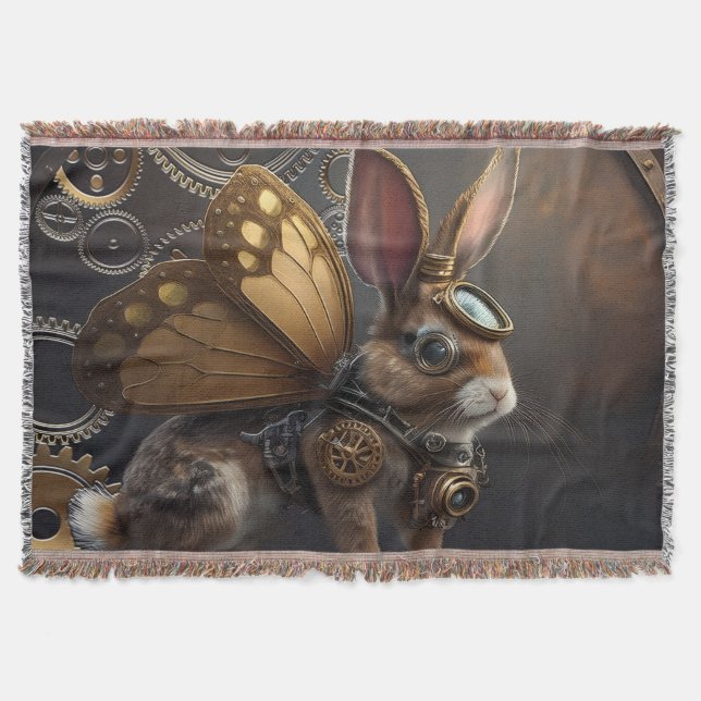 Steampunk Bunny Decke (Vorderseite)