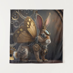 Steampunk Bunny Wandteppich