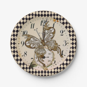 Steampunk Butterfly Pappteller