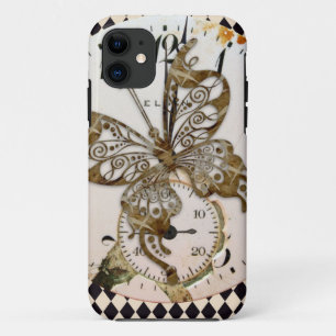 Steampunk Butterfly Round Case-Mate iPhone Hülle