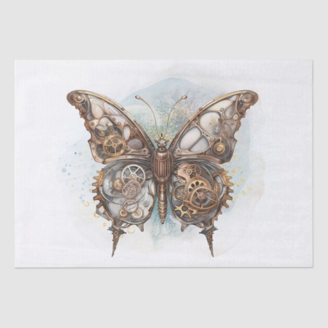 Steampunk Butterfly Seidenpapier (Vorderseite)