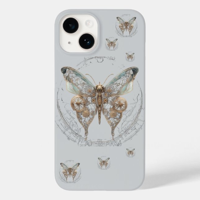 Steampunk Butterfly Shirt  Case-Mate iPhone Hülle (Rückseite)