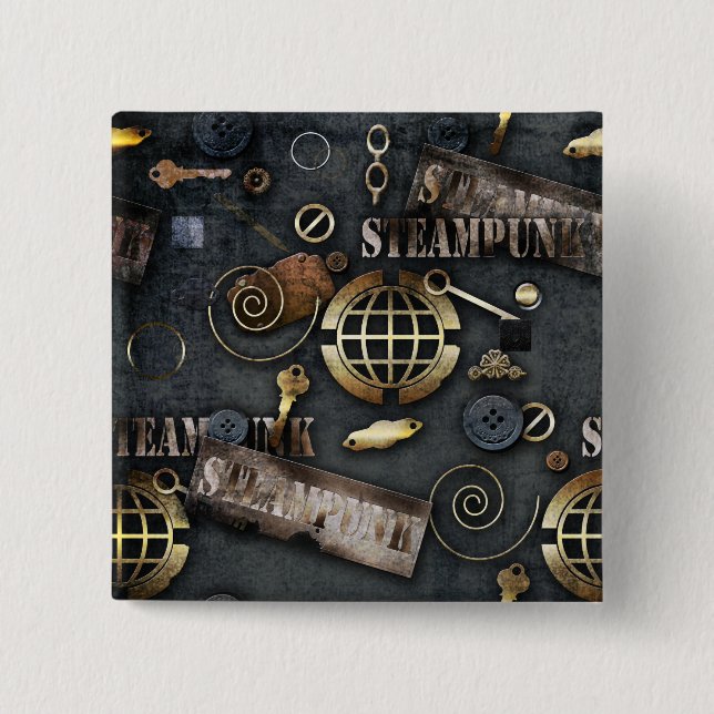 Steampunk Button (Vorderseite)