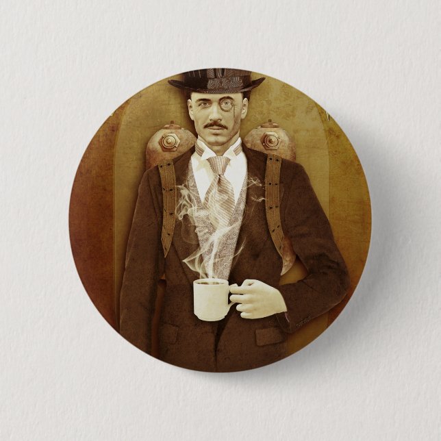 STEAMPUNK BUTTON (Vorderseite)