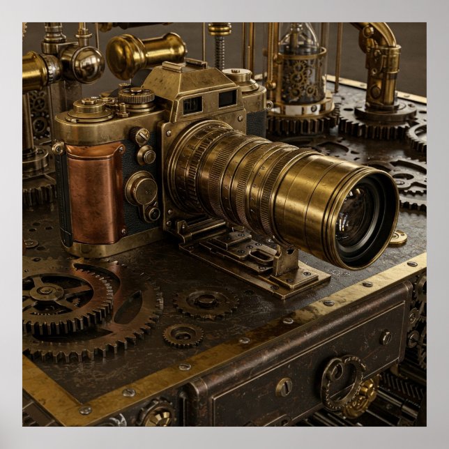 Steampunk Camera Poster (Vorne)