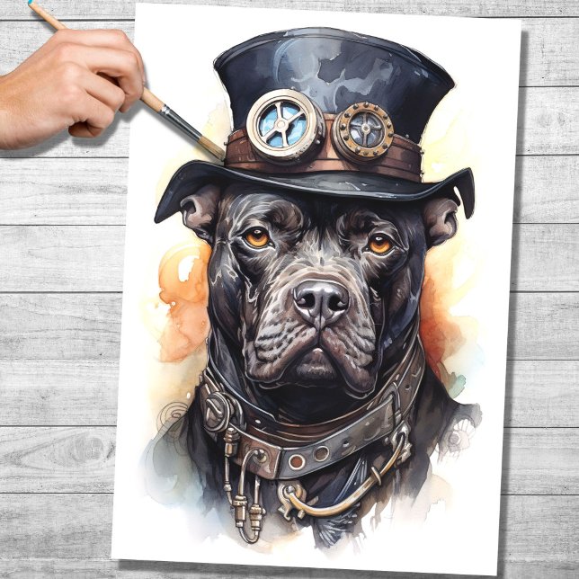 Steampunk Cane Corso 4 Dekoupage Paper Seidenpapier (Von Creator hochgeladen)