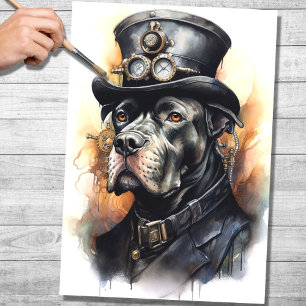 Steampunk Cane Corso 7 Dekoupage Paper Seidenpapier