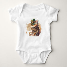 Steampunk Cat Adorable und Niedlich Baby Strampler