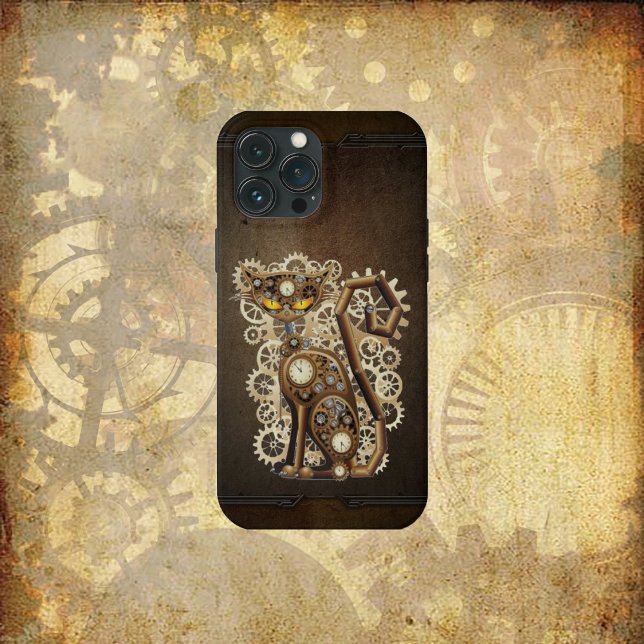 Steampunk Cat Case-Mate iPhone Hülle (Von Creator hochgeladen)