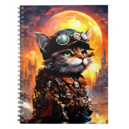 Steampunk Cat II Notizblock