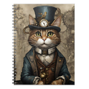 Steampunk Cat Notizblock