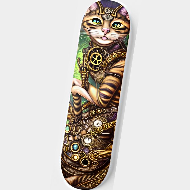 Steampunk Cat Skateboard (Von Creator hochgeladen)