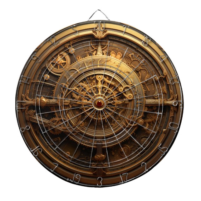 Steampunk Celestial Dartboard Dartscheibe (vorne)