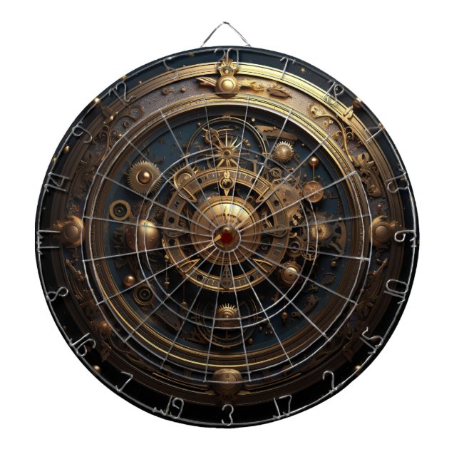 Steampunk Celestial Dartboard Dartscheibe (vorne)