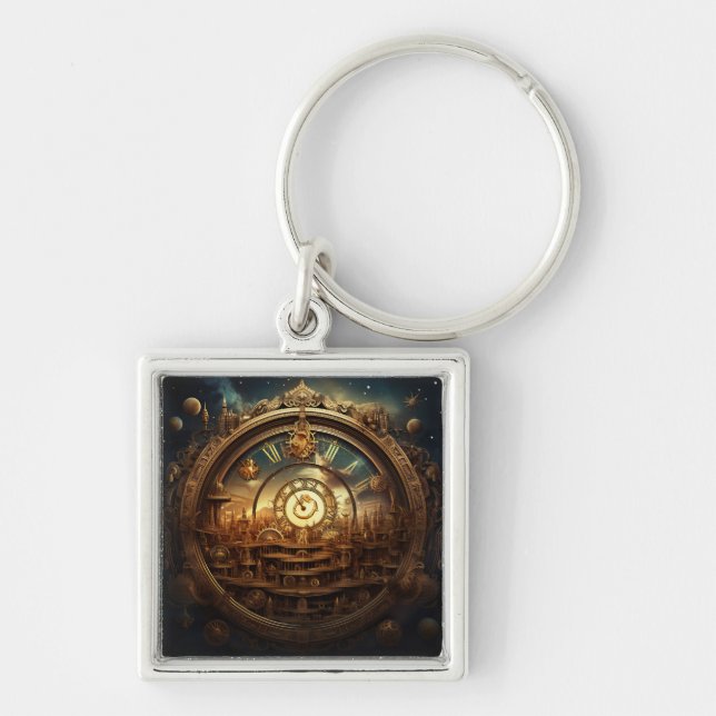 Steampunk Celestial Schlüsselanhänger (Vorne)