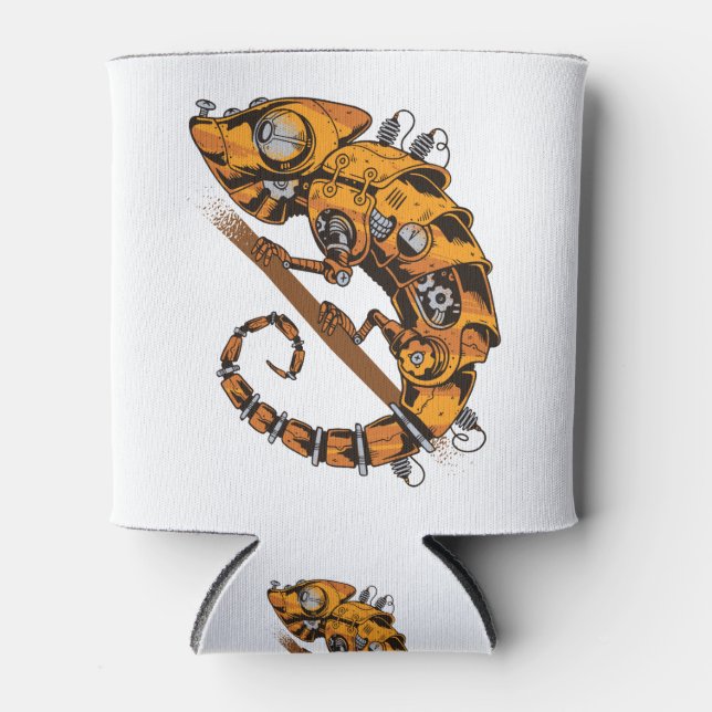 Steampunk Chameleon Dosenkühler (Vorderseite)