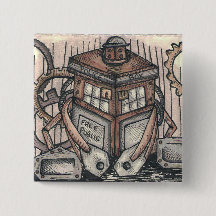 Steampunk Charakter-Knopf