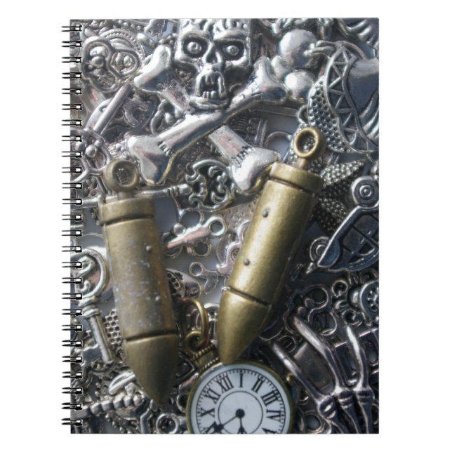 Steampunk Charme Notizblock (Vorderseite)