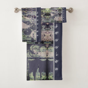 Steampunk&Chic Decay Schriftart Badhandtuch Set