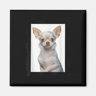 Steampunk Chihuahua Hund mit Groovy Tattoos Dog Da Magnet