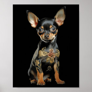 Steampunk Chihuahua Ink That Art Tattoo Artist Pup Poster