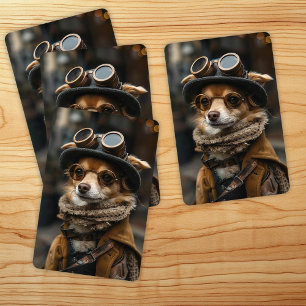 Steampunk Chihuahua Spielkarten
