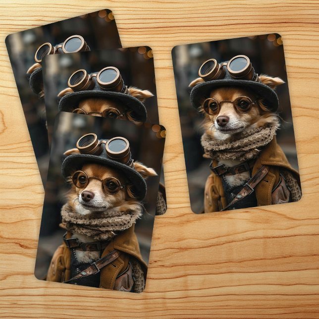 Steampunk Chihuahua Spielkarten (Von Creator hochgeladen)