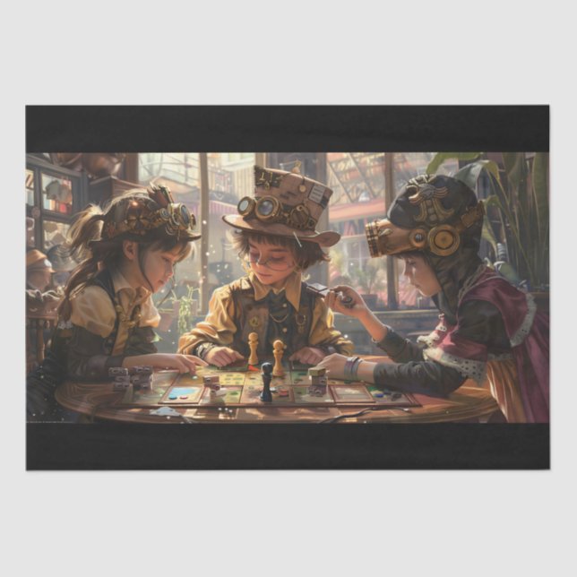 Steampunk Children Seidenpapier (Vorderseite)