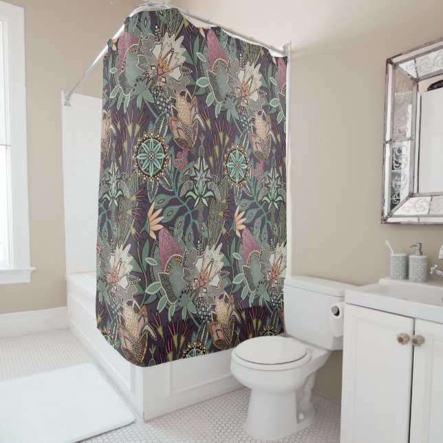 Steampunk Chintz Traube Duschvorhang (Beispiel)