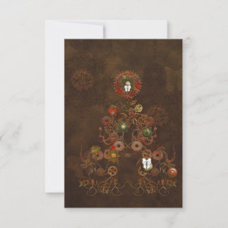 Steampunk Christmas Einladung