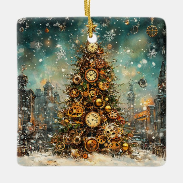 Steampunk Christmas Tree Ornament (Vorderseite)