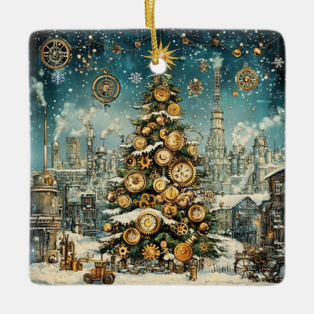 Steampunk Christmas Tree Ornament (Vorderseite)