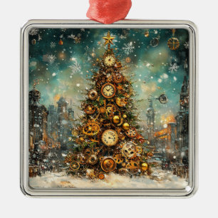 Steampunk Christmas Tree Ornament Aus Metall