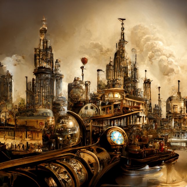 Steampunk City Dankeskarte (Von Creator hochgeladen)