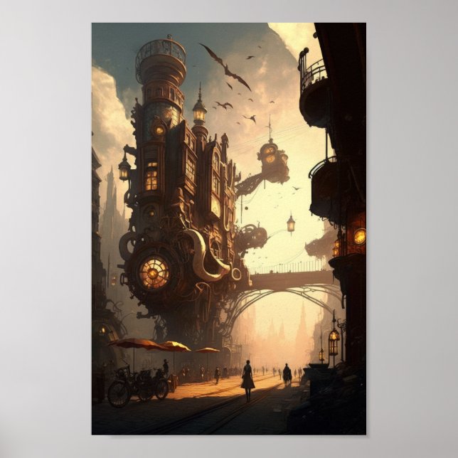 Steampunk City Poster (Vorne)
