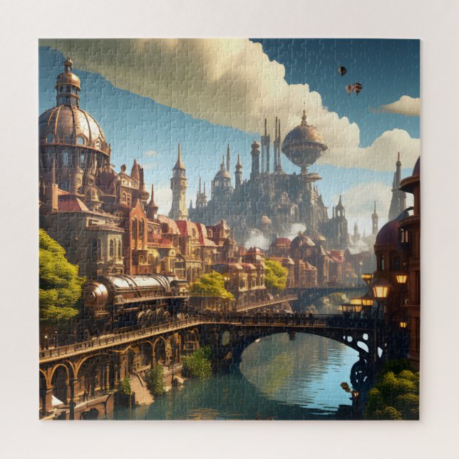 Steampunk City Waterside Puzzle (Vertikal)