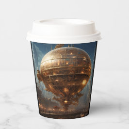 Steampunk Cityscape Nr. 1 Pappbecher