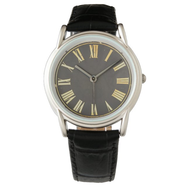 Steampunk Clock Armbanduhr (Vorderseite)